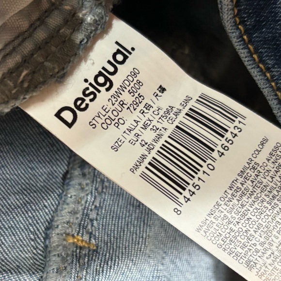 🔥NWT Desigual Skinny Push-Up Jeans - Picture 7 of 16